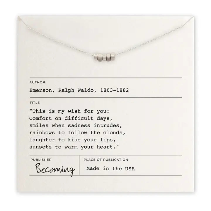 My Wish For You Necklace - SS - Zinnias Gift Boutique