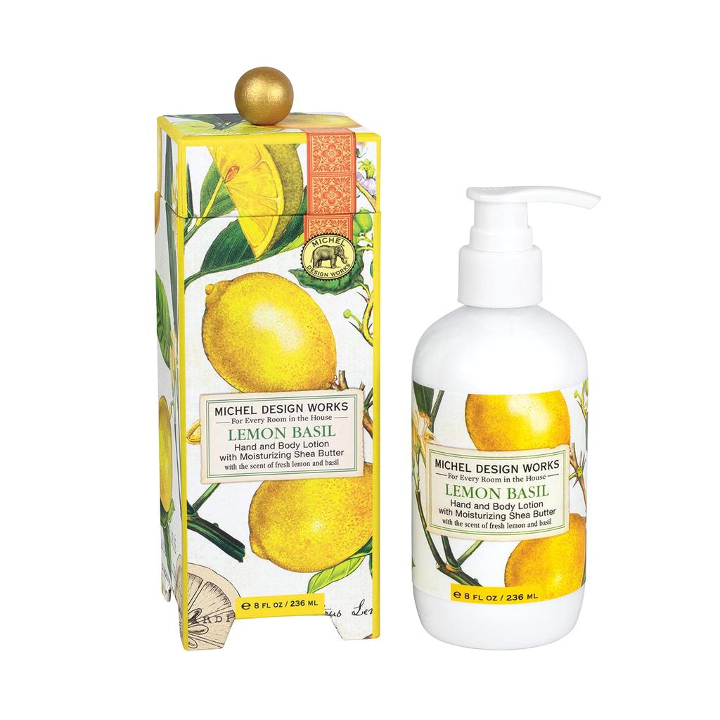 Lemon Basil Hand and Body Lotion New Packaging - Zinnias Gift Boutique