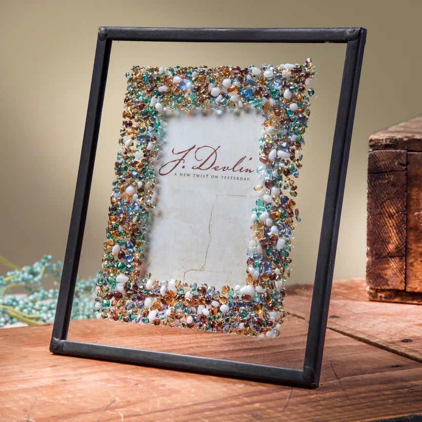 Stained Glass Picture Frame - Zinnias Gift Boutique