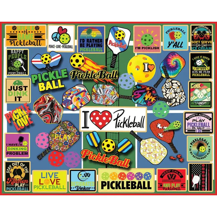 Pickleball (1846pz) - 1000 Piece Jigsaw Puzzle - Zinnias Gift Boutique