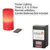 Led 2 tone flameless candle - Zinnias Gift Boutique