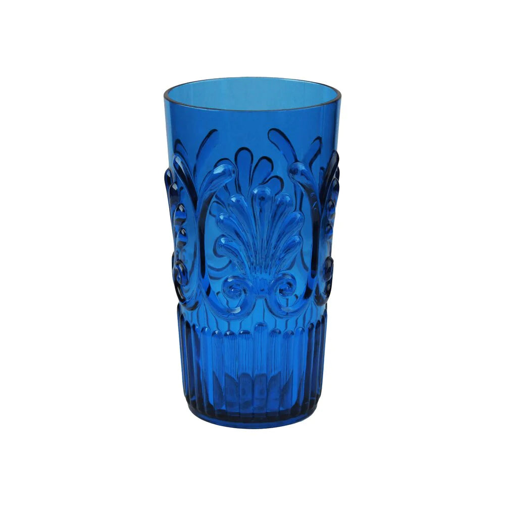 Poly Carb Ice Tea Glass Blue - Zinnias Gift Boutique
