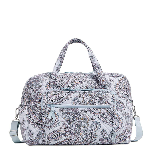 Weekender Travel Bag Soft Sky Paisley - Zinnias Gift Boutique