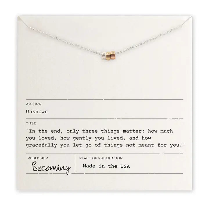 Three Things Necklace - Zinnias Gift Boutique