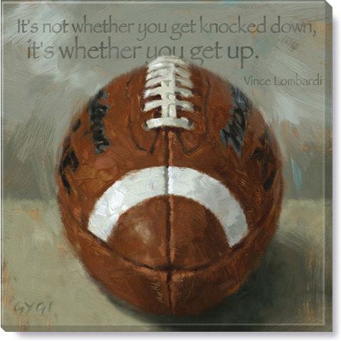 Football Giclee Wall - Zinnias Gift Boutique