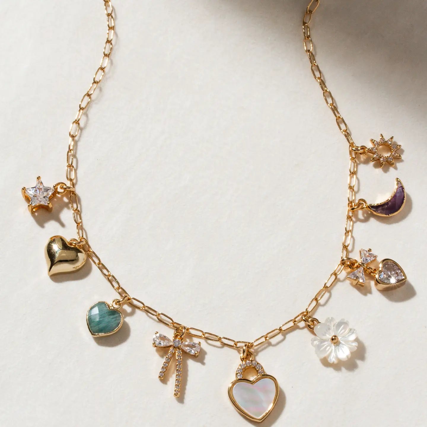 Forever Charm Necklace - Gold - Zinnias Gift Boutique