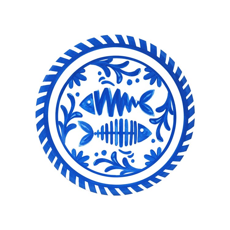 Mediterraneo Salad Plate 9" - Zinnias Gift Boutique