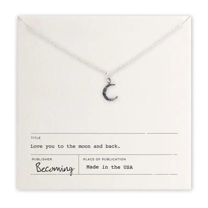 Love You To The Moon Necklace - Zinnias Gift Boutique