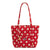 Small Vera Tote: Dk Red/Yellow Bandana with San Francisco 49ers - Zinnias Gift Boutique