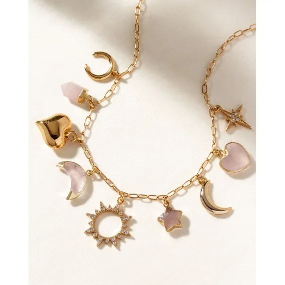 Love and Light Charm Necklace - Zinnias Gift Boutique