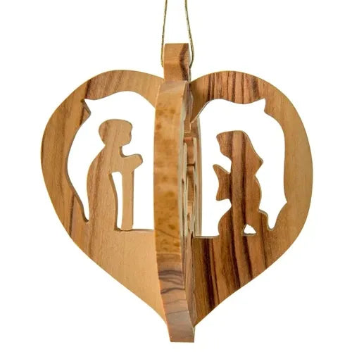 Olive Wood Ornament - Zinnias Gift Boutique