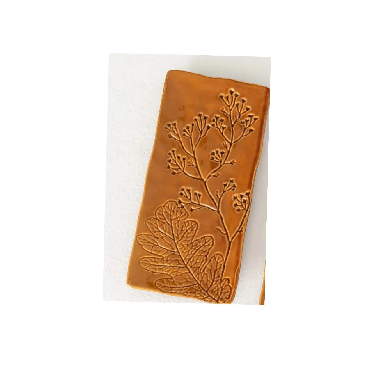 EMBOSSED FOLIAGE Tray - Zinnias Gift Boutique