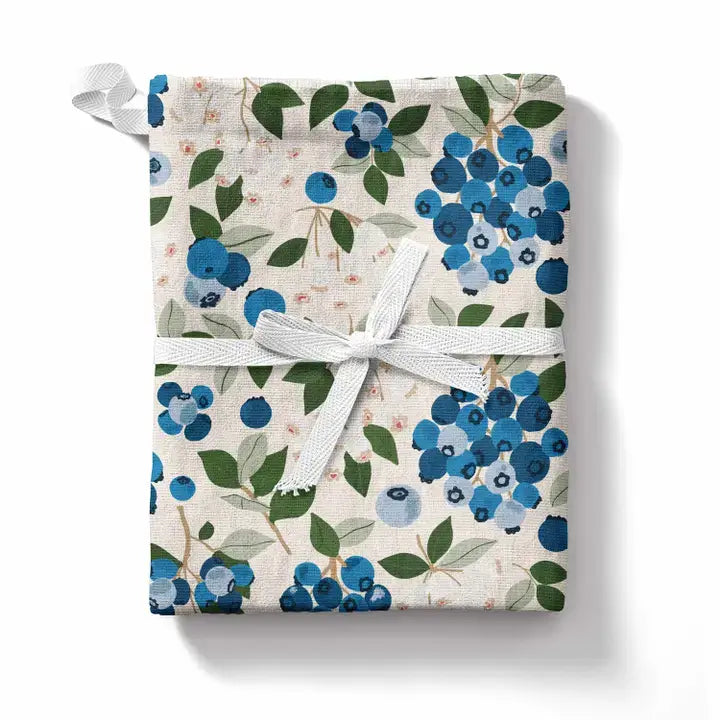 Blueberry Field Tea Towel - Zinnias Gift Boutique