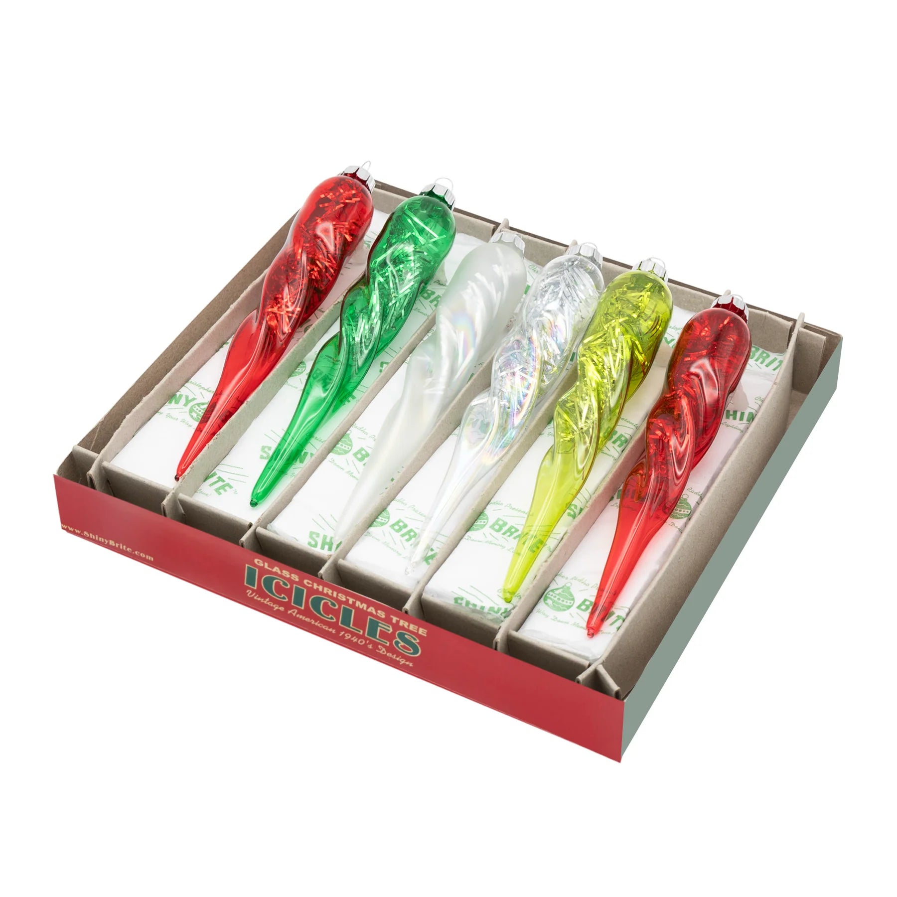 Glass Icicle Ornament - Zinnias Gift Boutique