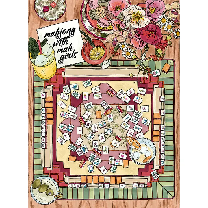 Jigsaw Puzzle w/ Poster - Zinnias Gift Boutique
