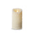 *DC* 3" x 6" Moving Flame White Iced Pillar Candle - Zinnias Gift Boutique