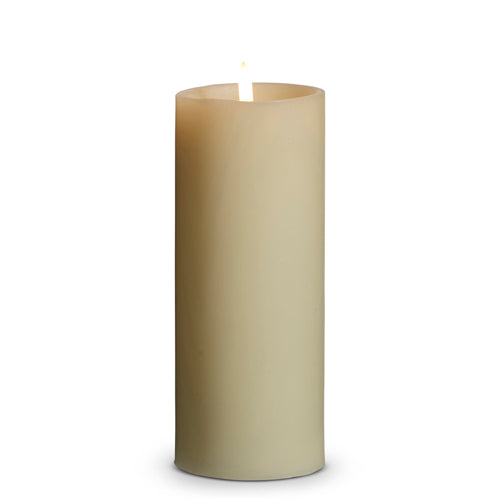 3" x 8" Uyuni Ivory Pillar Candle - Zinnias Gift Boutique