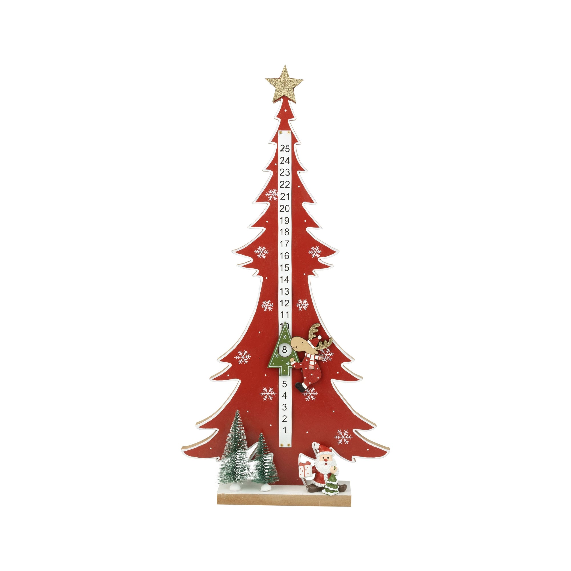 Reindeer Advent Wood - Zinnias Gift Boutique