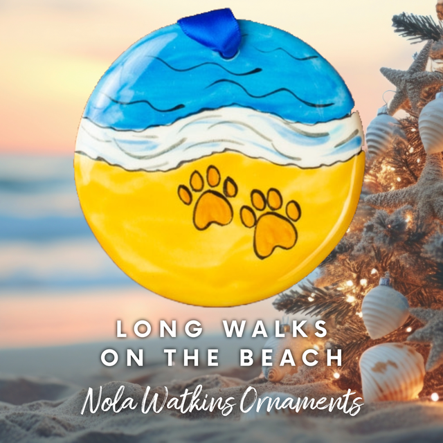 Hand‑Painted Ceramic Ornament - Zinnias Gift Boutique