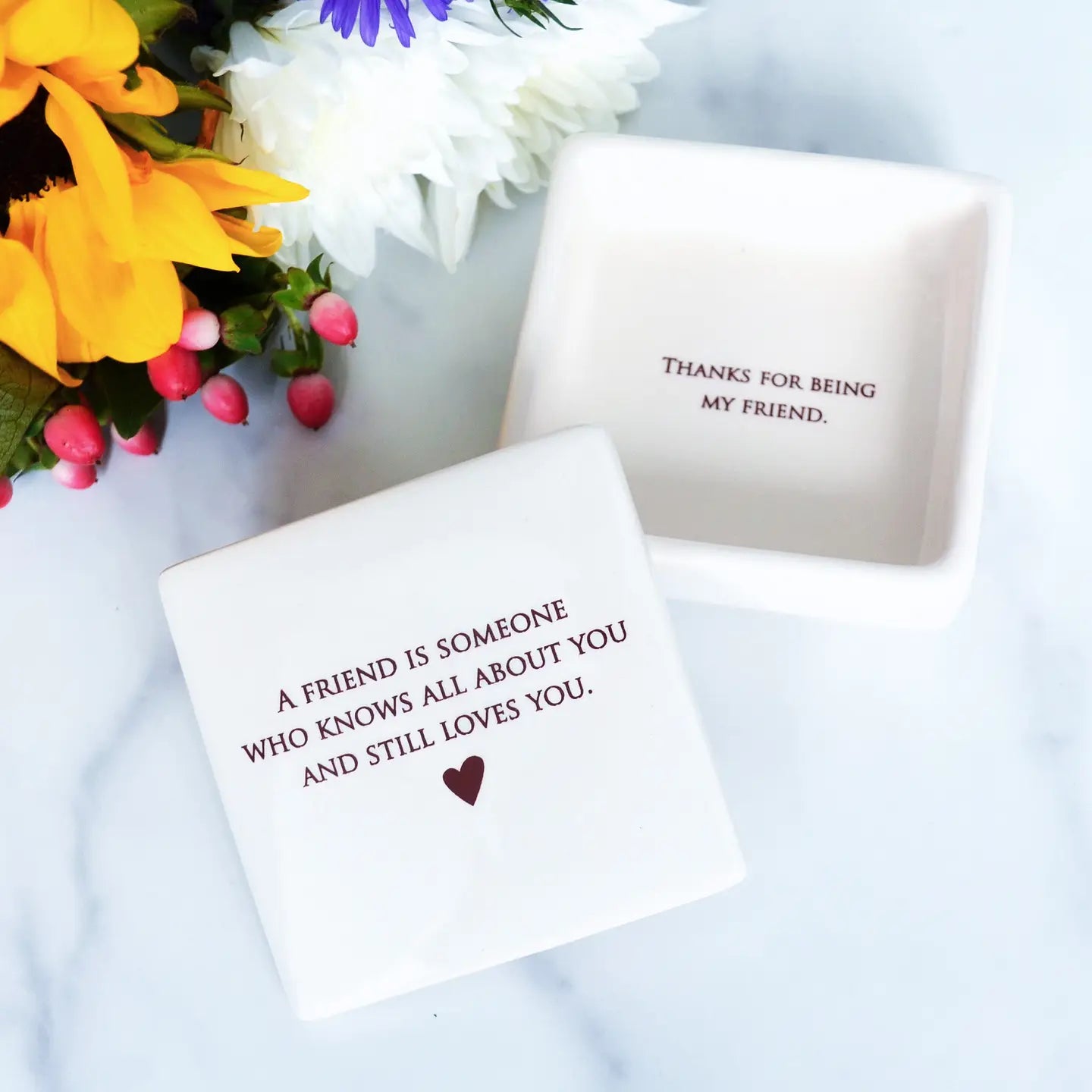 Square Keepsake Box - Zinnias Gift Boutique