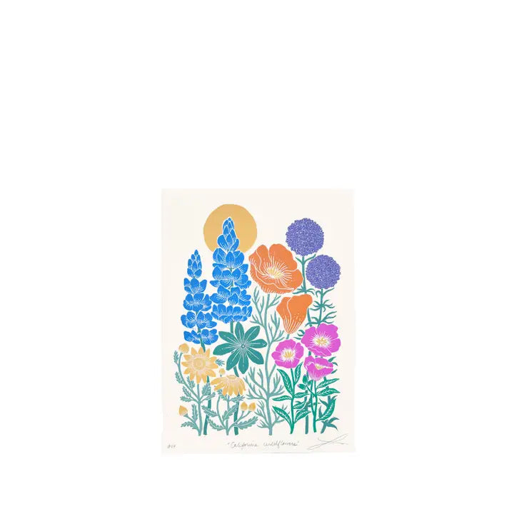 California Wildflower Screenprint