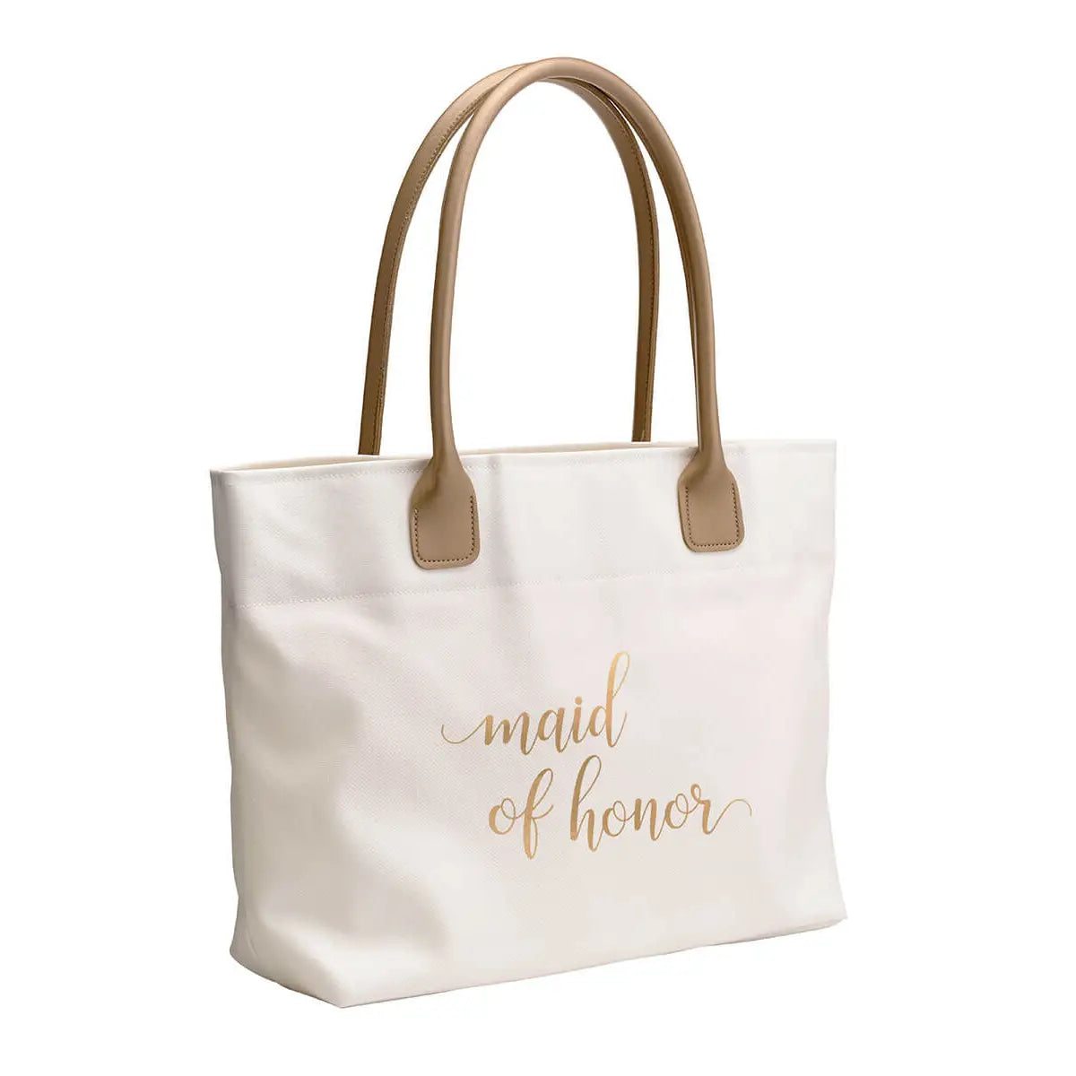 Gold Maid of Honor Wedding Tote Bag - Zinnias Gift Boutique