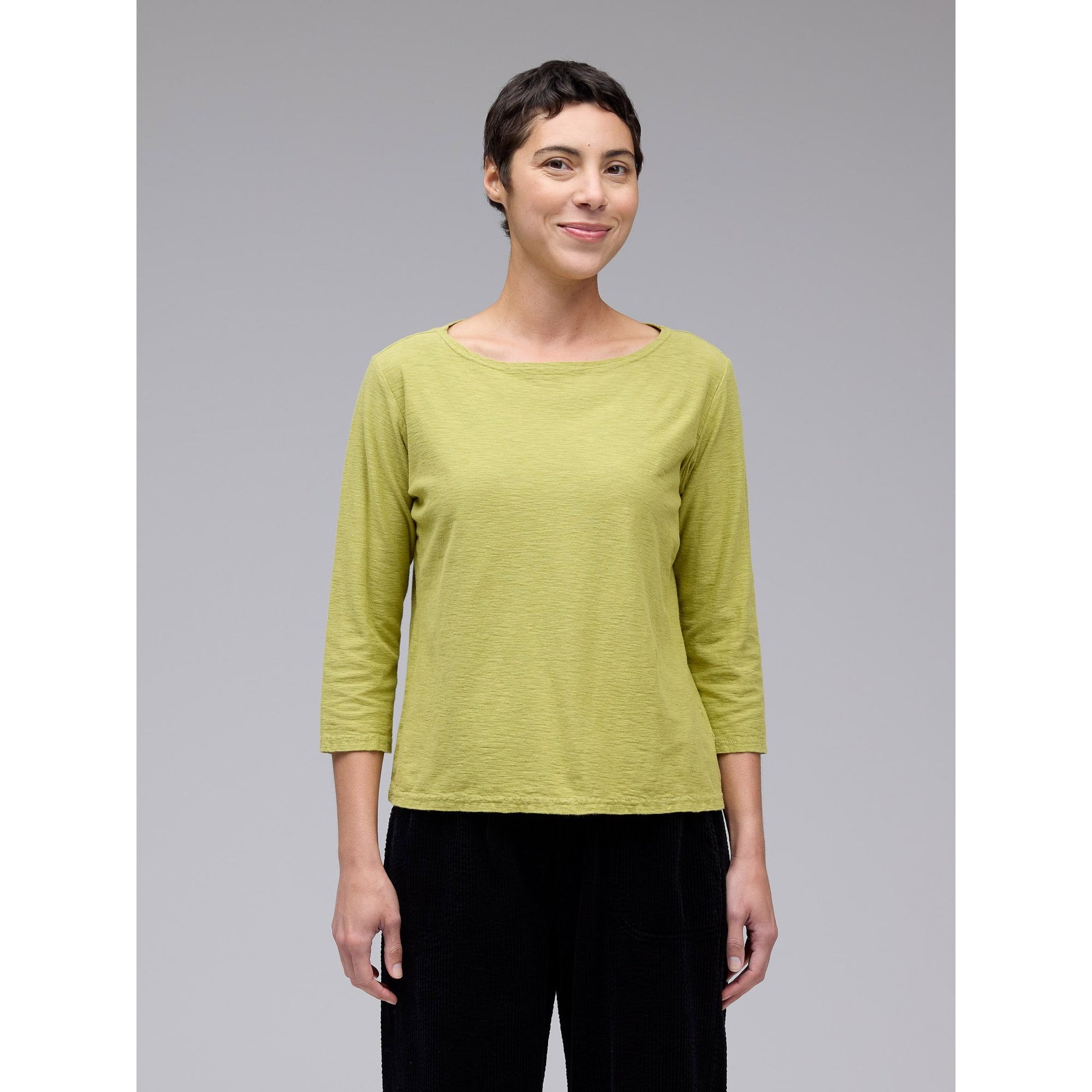 3/4 Slv Boatneck Tee - Zinnias Gift Boutique