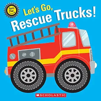 Let's Go, Rescue Trucks! (Spin Me!) - Zinnias Gift Boutique