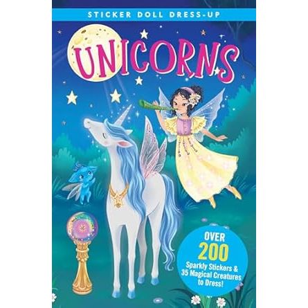 Unicorns Sticker Doll Dress-Up Book - Zinnias Gift Boutique