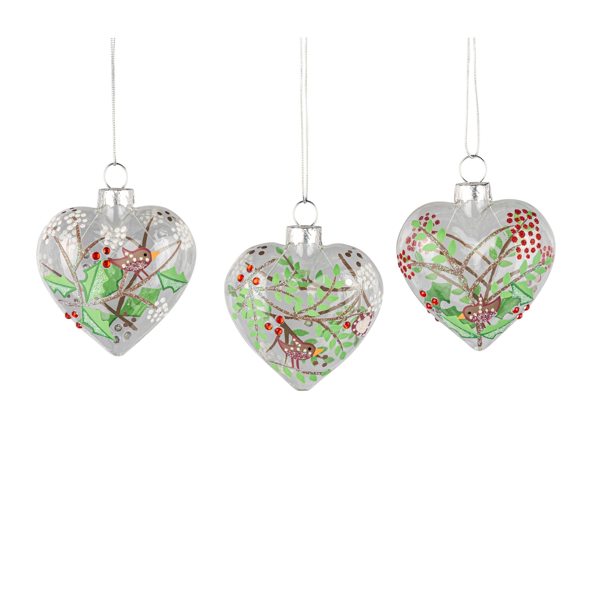 Heart Glass Ornament - Zinnias Gift Boutique