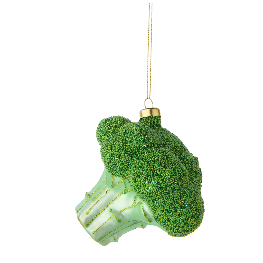 Broccoli Blown glass ornament - Zinnias Gift Boutique