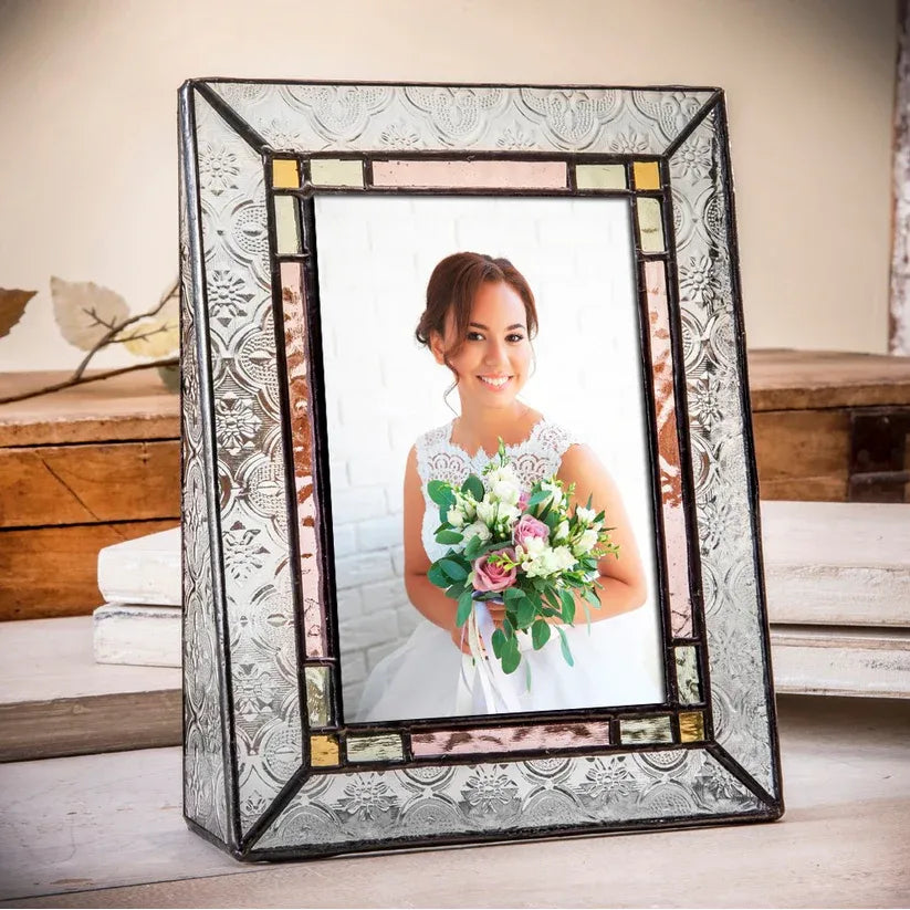Stained Glass Picture Frame - Zinnias Gift Boutique