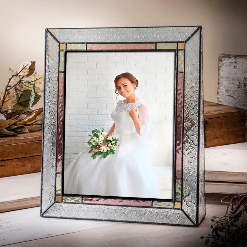Stained Glass Picture Frame - Zinnias Gift Boutique