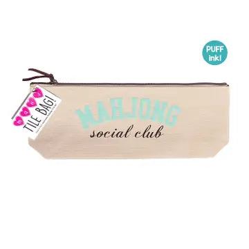Mahjong Tile Pouch - Zinnias Gift Boutique