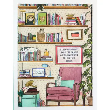 Jigsaw Puzzle w/ Poster - Zinnias Gift Boutique