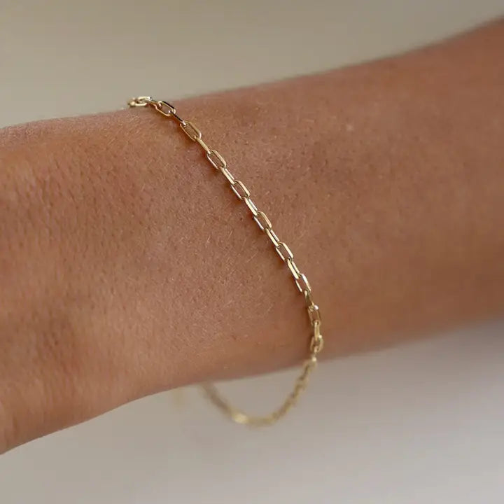 Miniature Paperclip Chain Bracelet - Zinnias Gift Boutique
