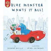 BLUE MONSTER WANTS IT ALL hardback - Zinnias Gift Boutique
