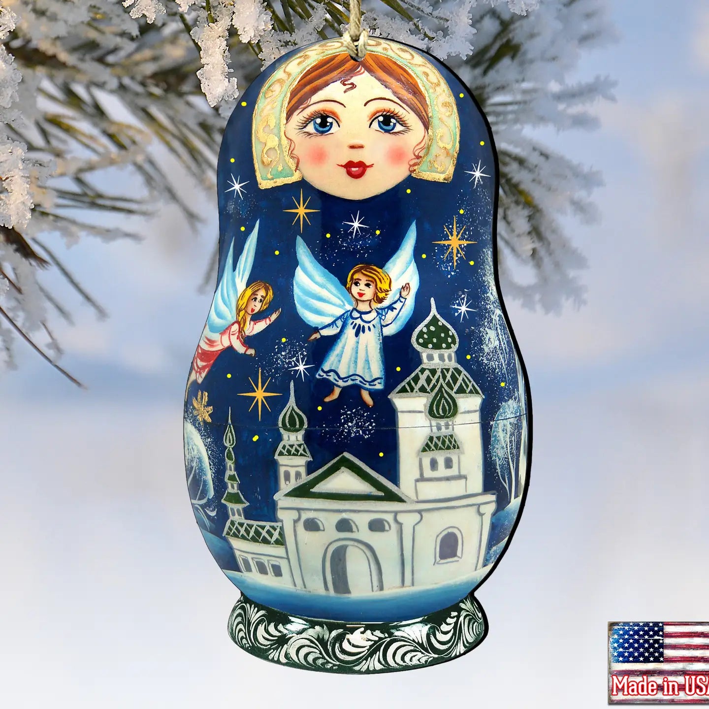 Matreshka Doll Wooden Ornament