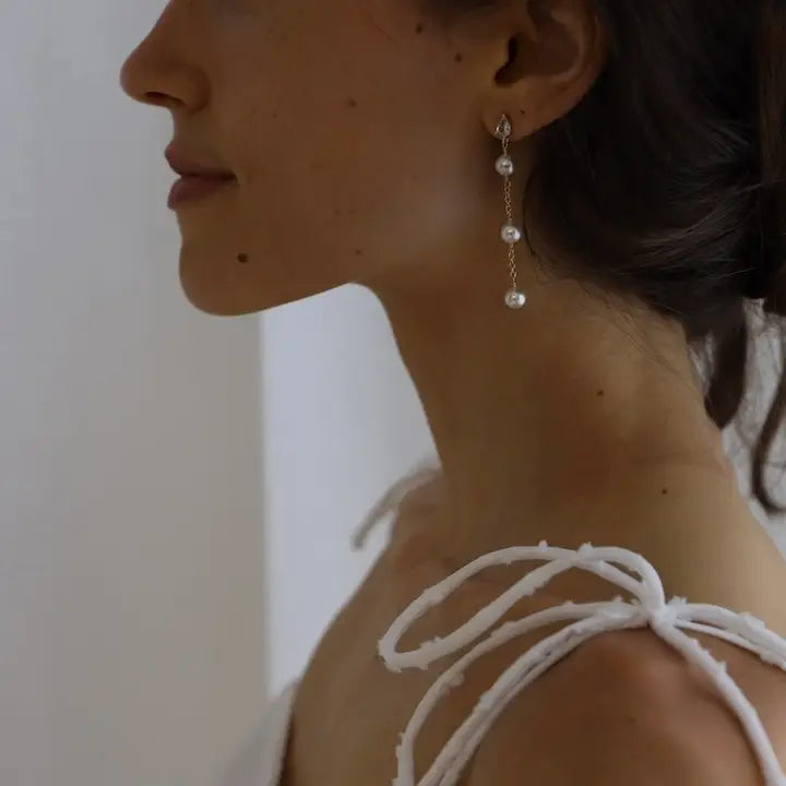 Sunny Pearl Drop Earrings - Zinnias Gift Boutique