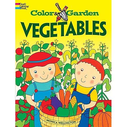 Book Color & Garden VEGETABLES - Zinnias Gift Boutique
