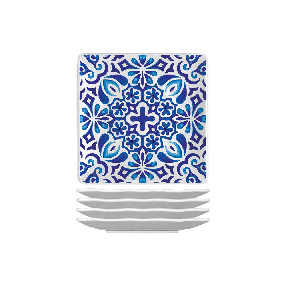 Indigo Seas Melamine Canape Set - Zinnias Gift Boutique
