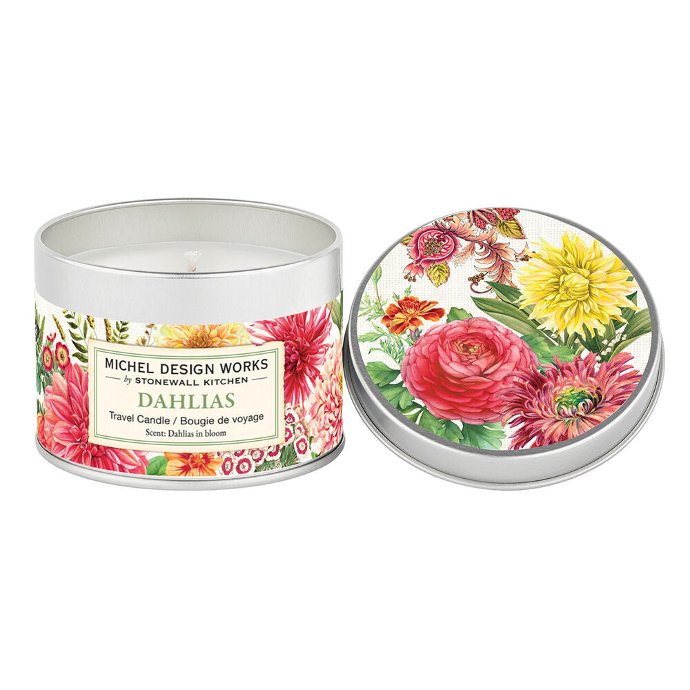 Dahlias Travel Candle - Zinnias Gift Boutique