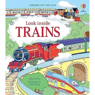 look inside trains lift flap - Zinnias Gift Boutique