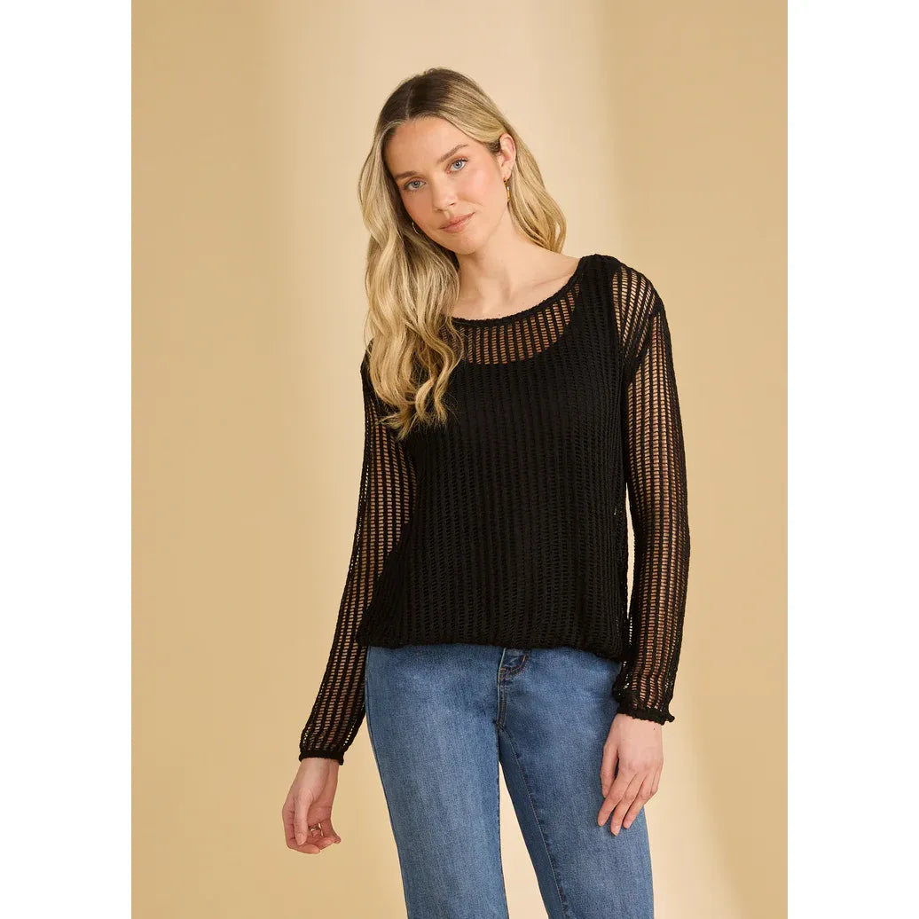 Long Sleeve Bubble Top - Zinnias Gift Boutique