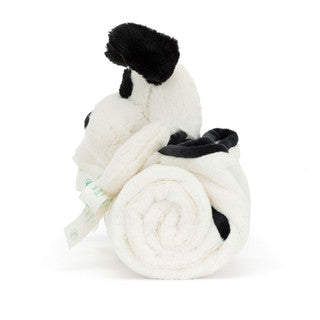 Bashful Black & Cream Puppy Blankie - Zinnias Gift Boutique