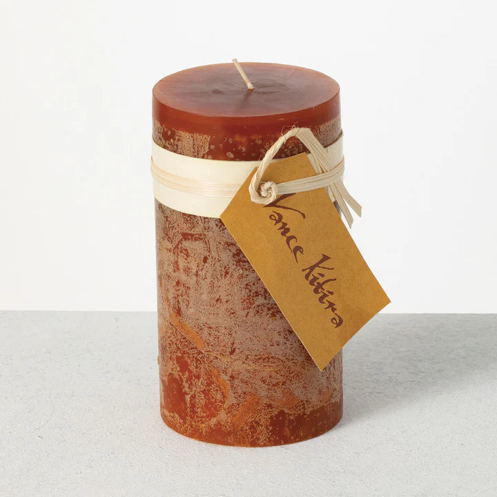Timber Pillar Candle 6" - Zinnias Gift Boutique
