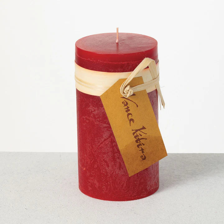 Timber Pillar Candle 6" - Zinnias Gift Boutique