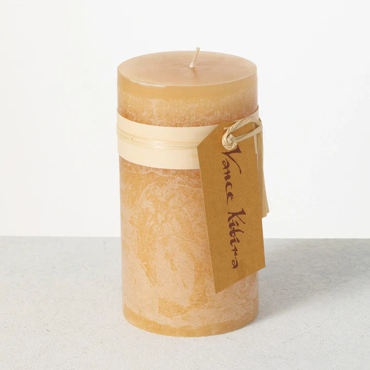 Timber Pillar Candle 6" - Zinnias Gift Boutique