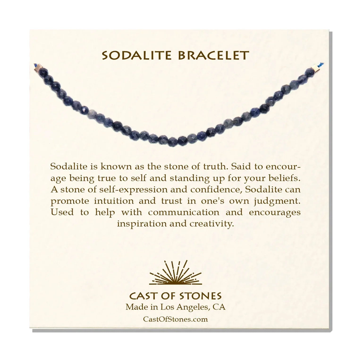 Sodalite Gemstone Bracelet - Zinnias Gift Boutique