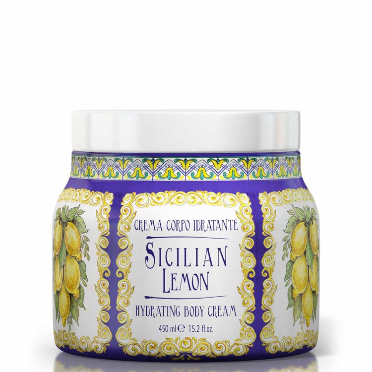 Sicilian Lemon Moisturizing Body Cream 15.2 oz (450 ml) - Zinnias Gift Boutique